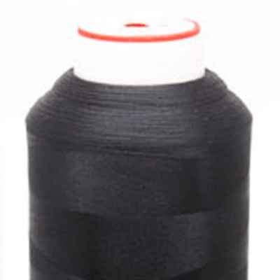 Нитки текстурированные некручёные, намот. 5 000 м, цвет чёрный - купить в Екатеринбурге. Цена: 70.43 руб.