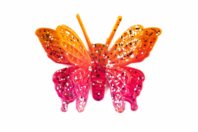 Бабочка декоративная пластиковая #10 - купить в Екатеринбурге. Цена: 7.09 руб.