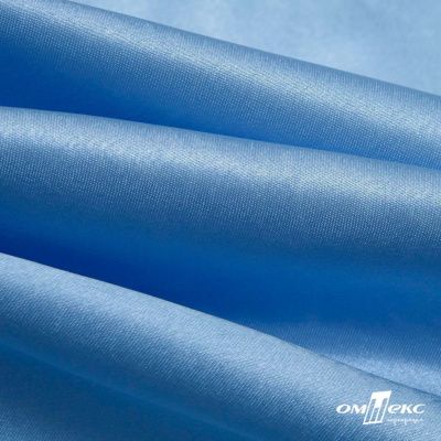 Поли креп-сатин 14-4121, 125 (+/-5) гр/м2, шир.150см, цвет голубой - купить в Екатеринбурге. Цена 155.57 руб.
