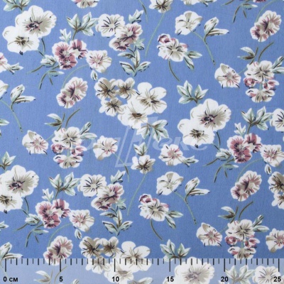 Плательная ткань "Фламенко" 12.1, 80 гр/м2, шир.150 см, принт растительный - купить в Екатеринбурге. Цена 243.96 руб.