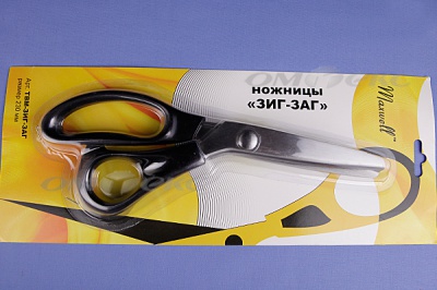Ножницы ЗИГ-ЗАГ "MAXWELL" 230 мм - купить в Екатеринбурге. Цена: 1 041.25 руб.