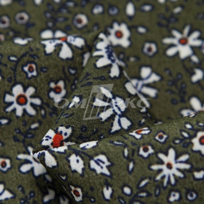 Плательная ткань "Фламенко" 11.2, 80 гр/м2, шир.150 см, принт растительный - купить в Екатеринбурге. Цена 259.21 руб.