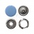 Кнопка рубашечная (закрытая) 9,5мм - эмаль, цв.182 - св.голубой - купить в Екатеринбурге. Цена: 5.74 руб.