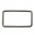 Рамка металлическая прямоугольная, 40 х 15 мм- тём.никель - купить в Екатеринбурге. Цена: 4.60 руб.