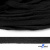 Шнур плетеный d-8 мм плоский, 70% хлопок 30% полиэстер, уп.85+/-1 м, цв.- чёрный - купить в Екатеринбурге. Цена: 735 руб.