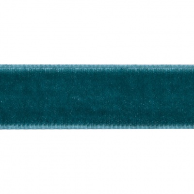 Лента бархатная нейлон, шир.12 мм, (упак. 45,7м), цв.65-изумруд - купить в Екатеринбурге. Цена: 392 руб.