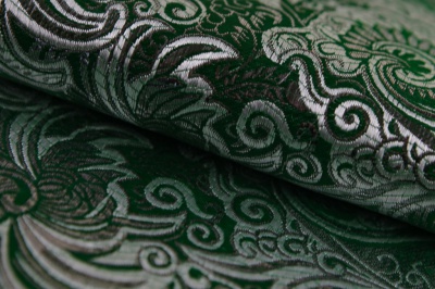 Ткань костюмная жаккард, 135 гр/м2, шир.150см, цвет зелёный№4 - купить в Екатеринбурге. Цена 441.94 руб.