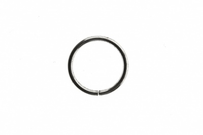 Кольцо металлическое d-15 мм, цв.-никель - купить в Екатеринбурге. Цена: 2.45 руб.