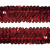 Тесьма с пайетками 3, шир. 30 мм/уп. 25+/-1 м, цвет красный - купить в Екатеринбурге. Цена: 1 087.39 руб.