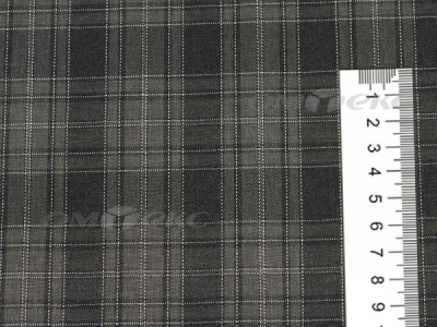 Ткань костюмная клетка 25235 2004, 185 гр/м2, шир.150см, цвет серый/бел - купить в Екатеринбурге. Цена 
