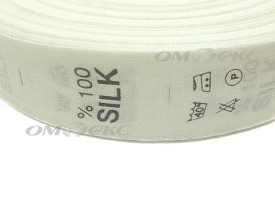 Состав и уход за тк.100% Silk (1000 шт) - купить в Екатеринбурге. Цена: 520.46 руб.