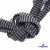 Шнурки #107-07, плоские 130 см, двухцветные цв.серый/чёрный - купить в Екатеринбурге. Цена: 23.03 руб.